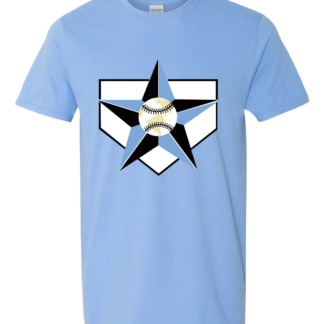 Bam Fam Columbia Blue T Shirt With Base Logo